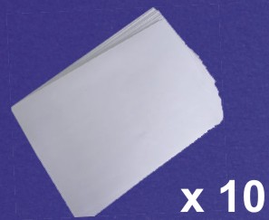 White Print Media for Doming x 10 Sheets White Print Media for Doming x 10 Sheets
